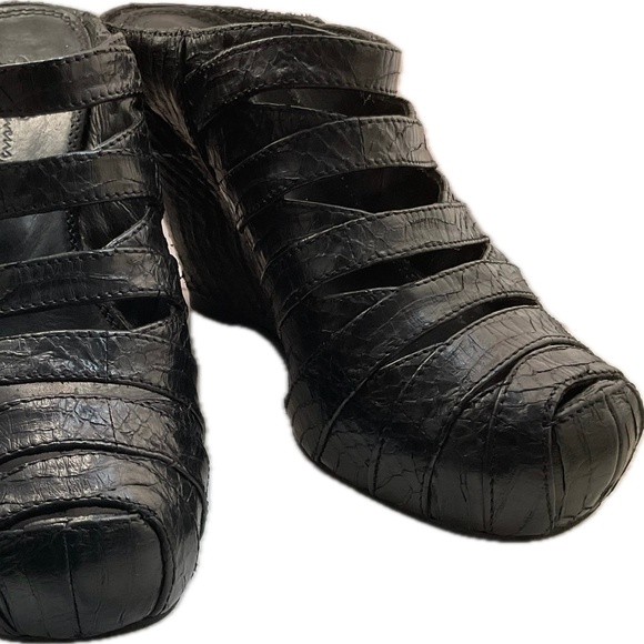 Rick Owens Dust Snake Platform Heel Wedge Mules size 39 1/2" EU - Picture 3 of 12